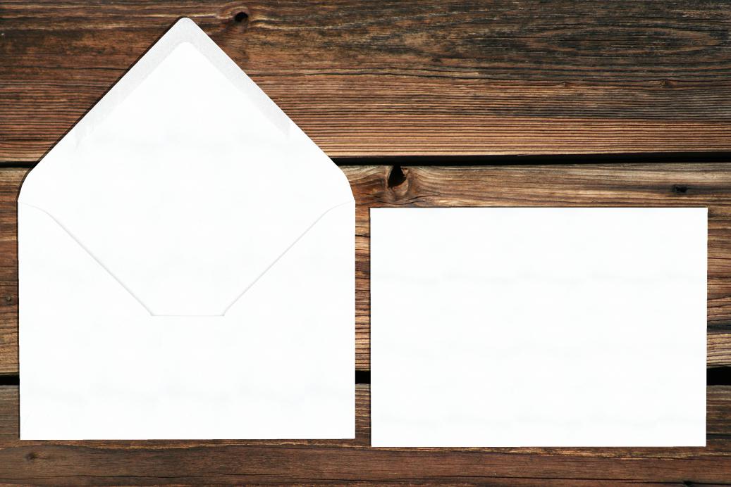 Briefhüllen 120x180 mm Nassklebend Naturweiß 120 g/qm